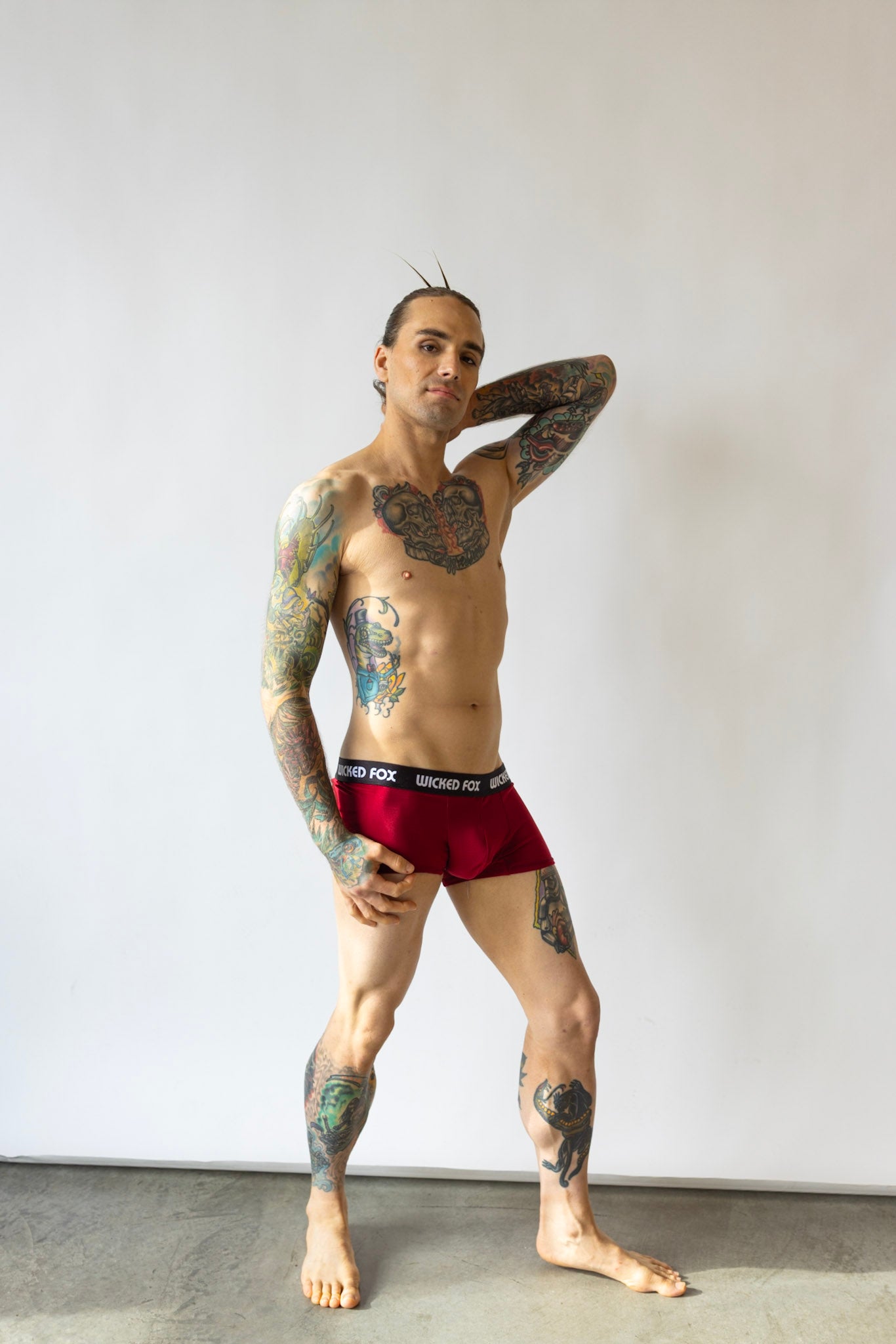 Burgundy Show Off Briefs