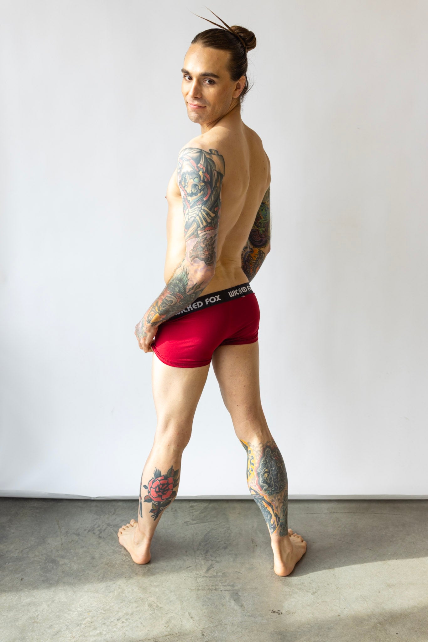 Burgundy Show Off Briefs