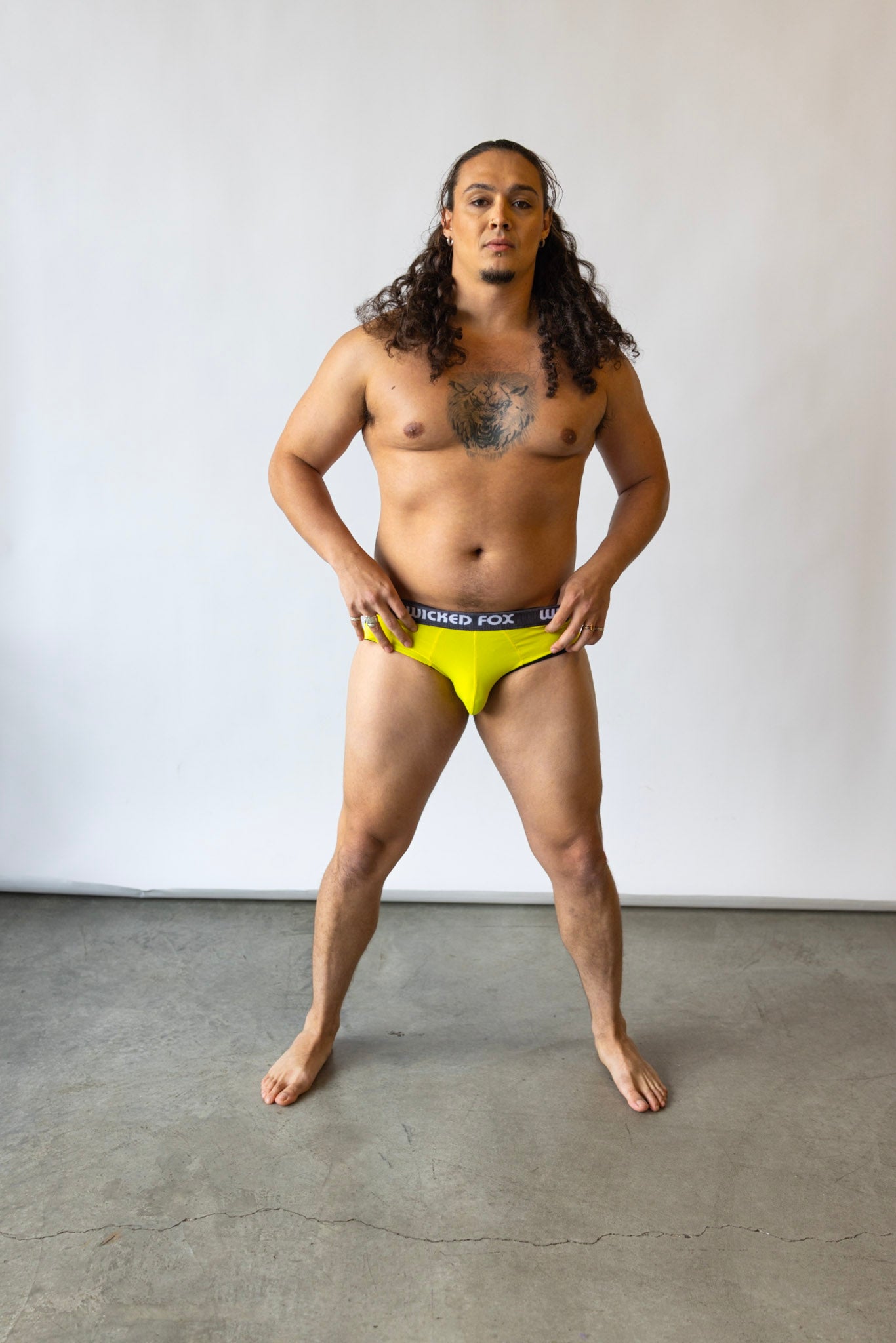 Neon Yellow Jock Brief
