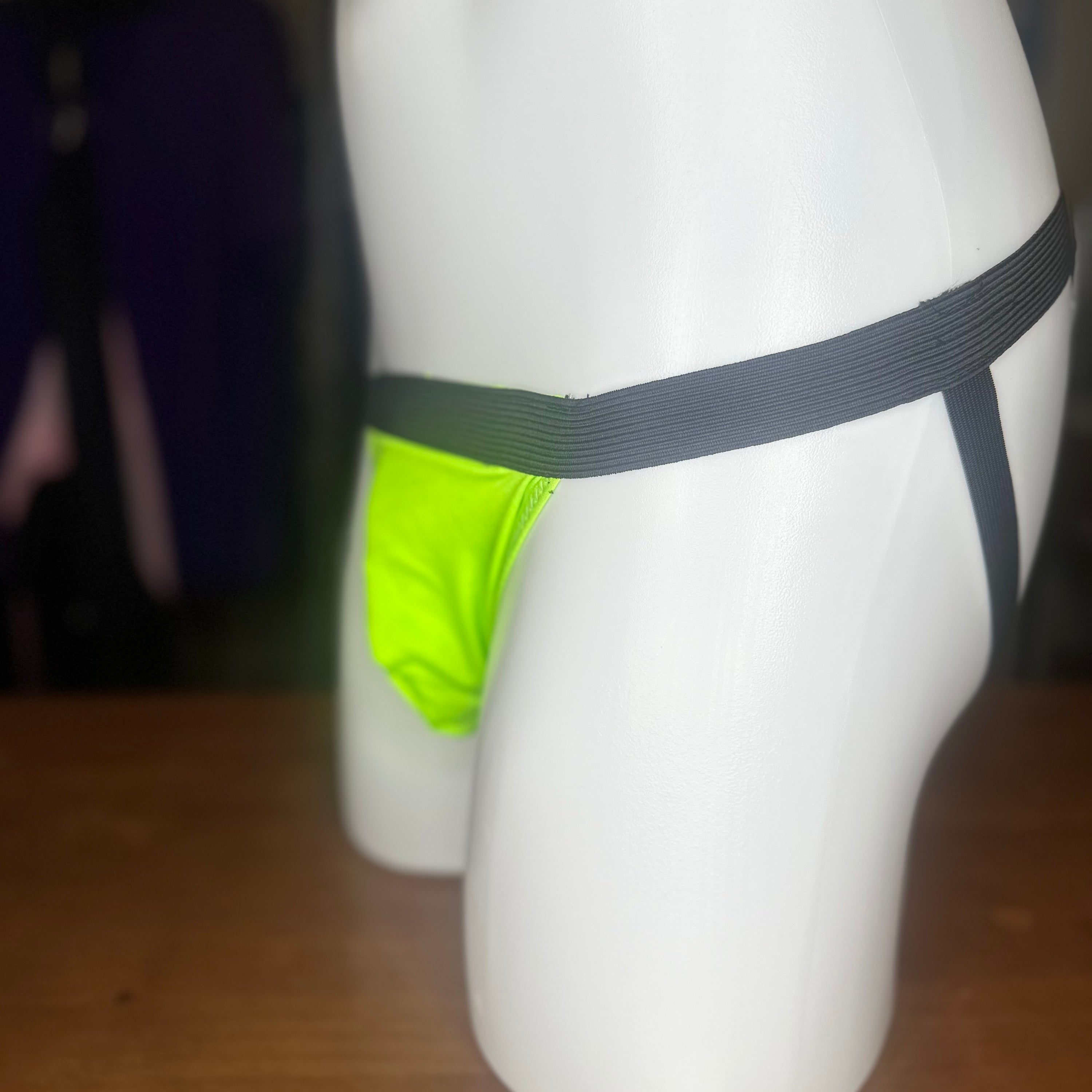 Neon green jockstrap