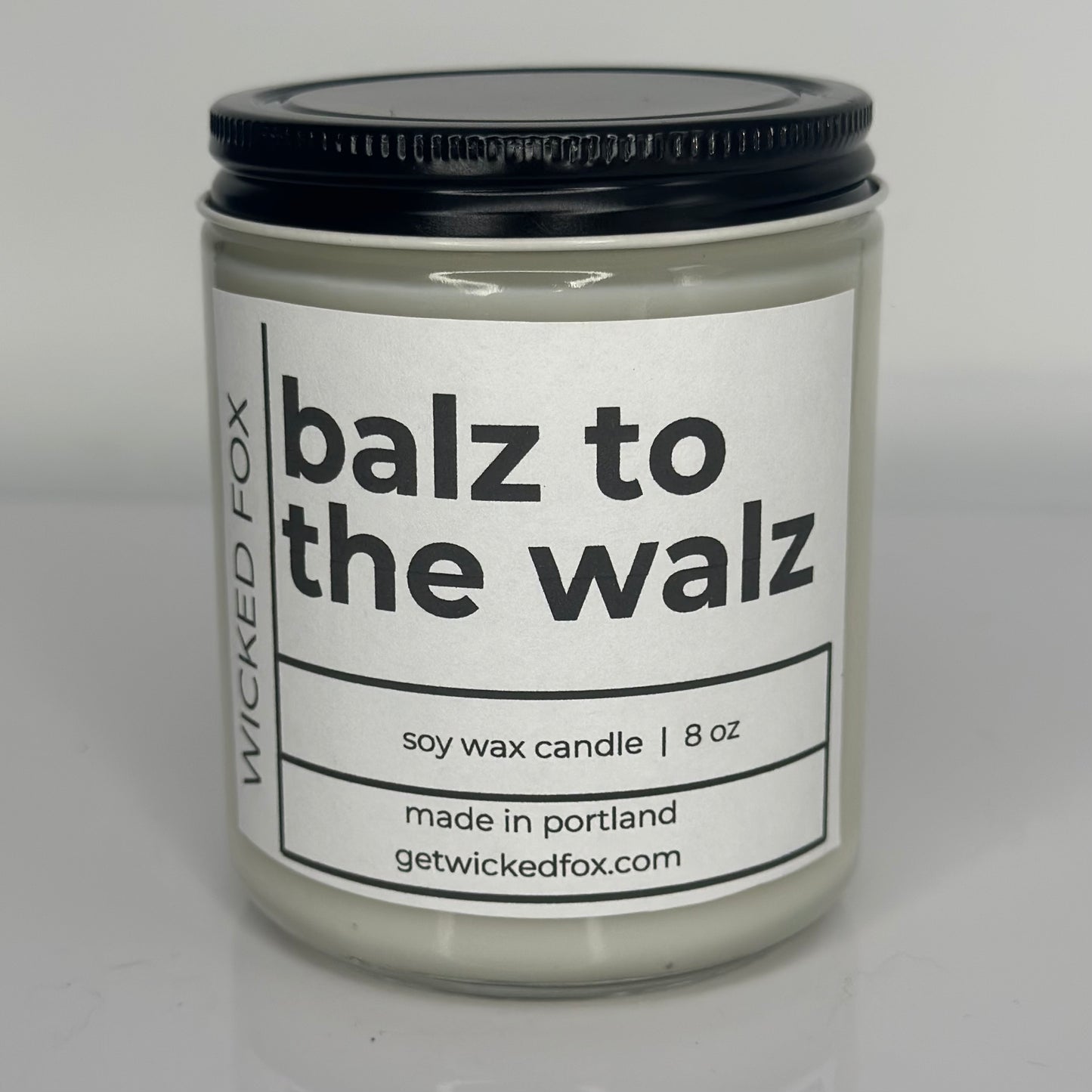 Balz to the Walz Raygun Best Saying for Tim Walz on a product Gay Guy Candle Company Big Gay Collective Gay Candles Made In Portland Get Wicked Fox