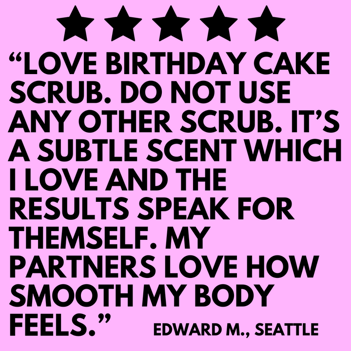 Introducing the Wicked Fox Birthday Cake Scrub, proudly made in Portland. This indulgent body scrub is the perfect choice for gay men seeking to reduce butt acne or stretch marks. Treat your skin with this luxurious formula and feel confident in your own skin. Also, check out our range of stylish jockstraps to complete your empowered and fashionable look. Embrace self-care and elevate your skincare routine with Wicked Fox."