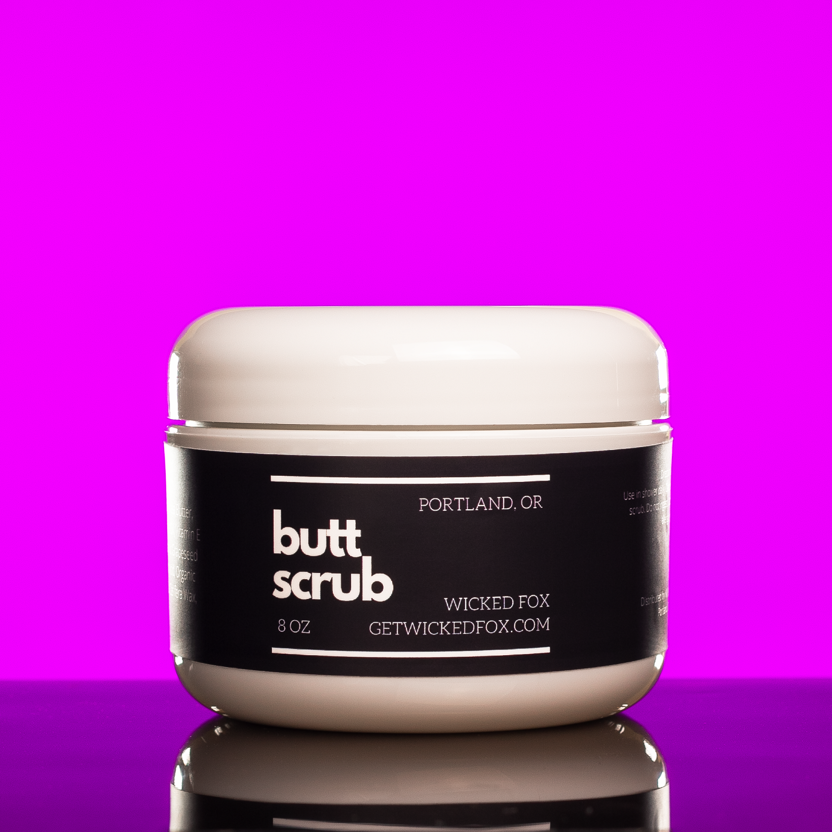 Buff & Beautiful with Wicked Fox Butt Scrub. Reveal your best butt with our coffee scrub. 