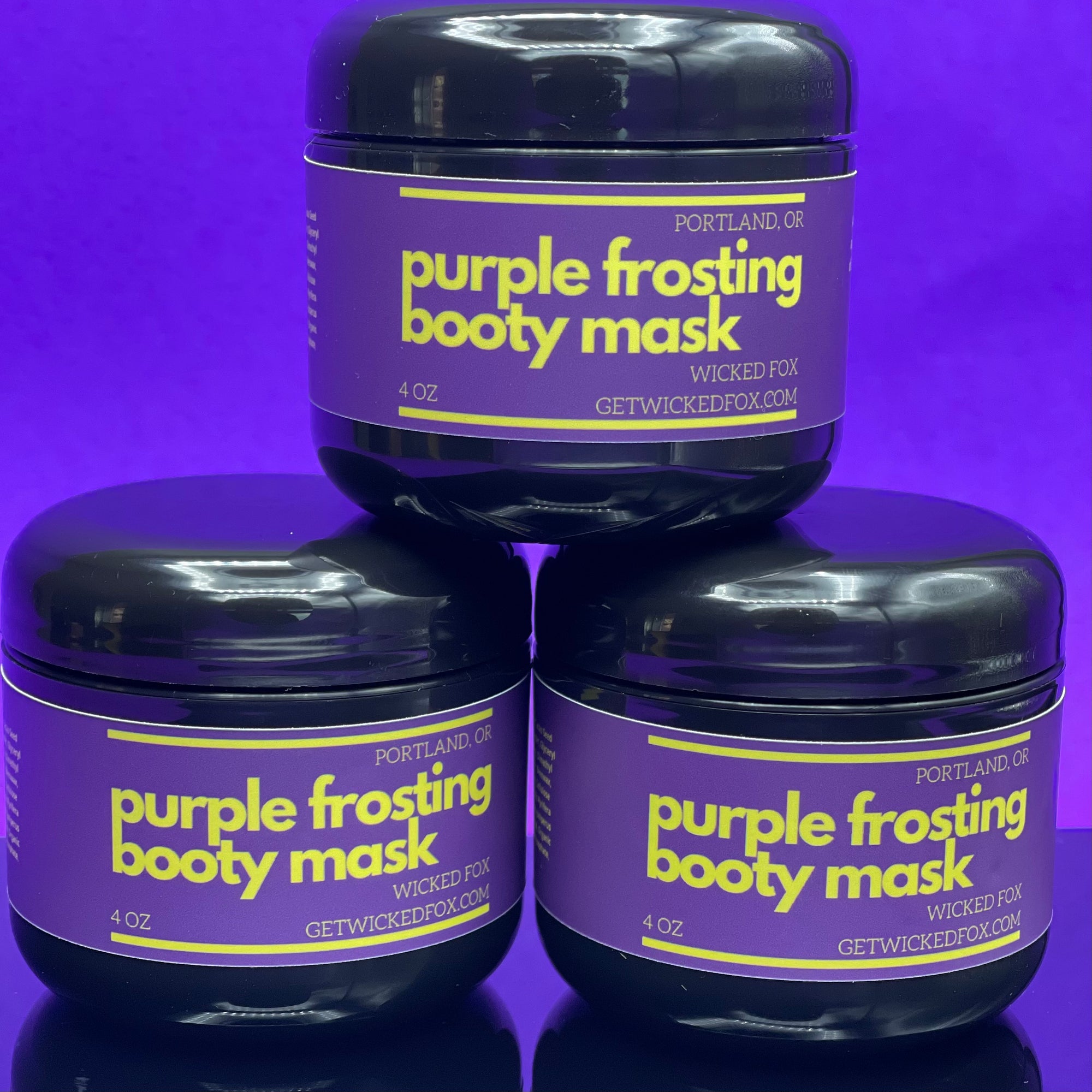 Purple Frosting Booty Mask - Get Wicked Fox