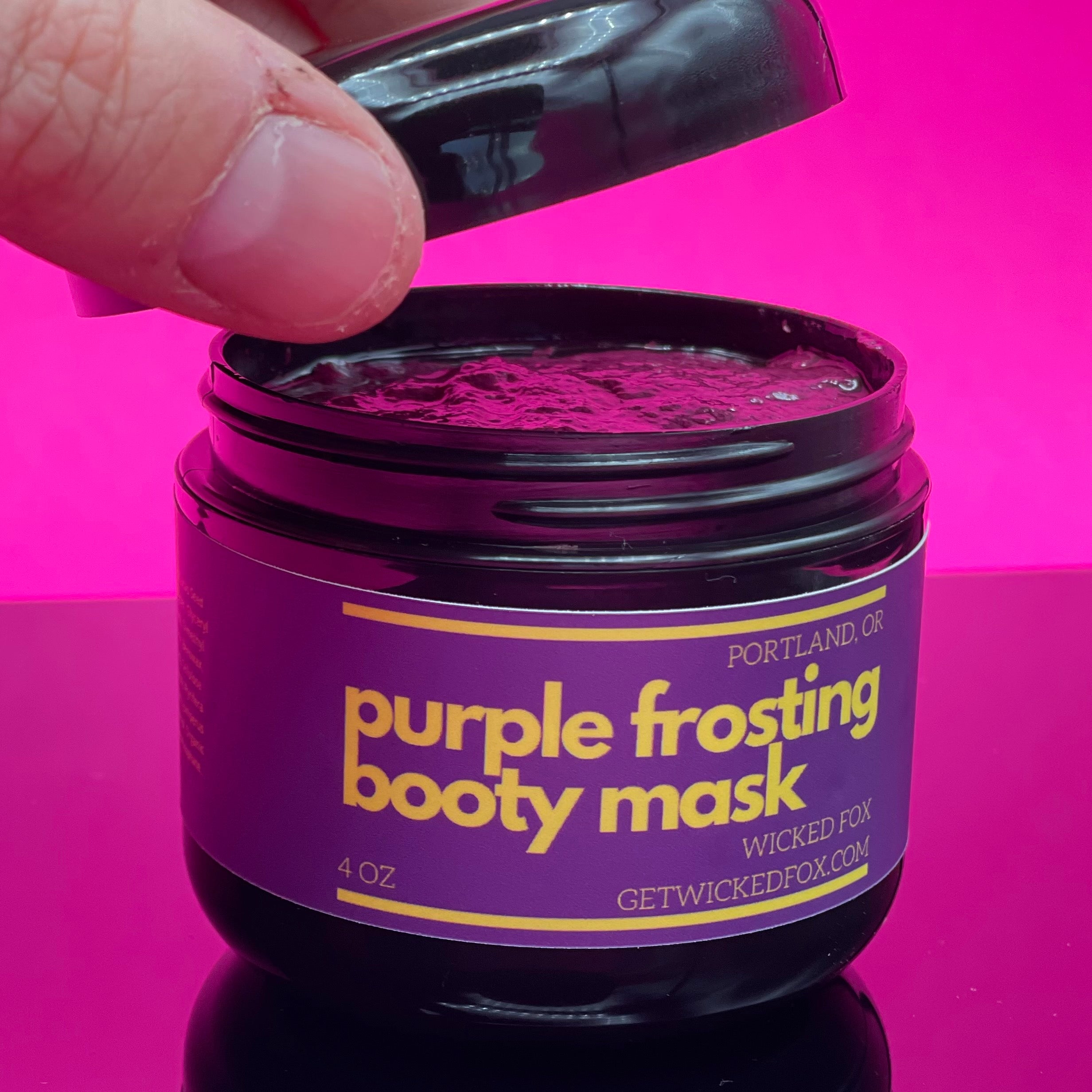 Purple Frosting Booty Mask - Get Wicked Fox