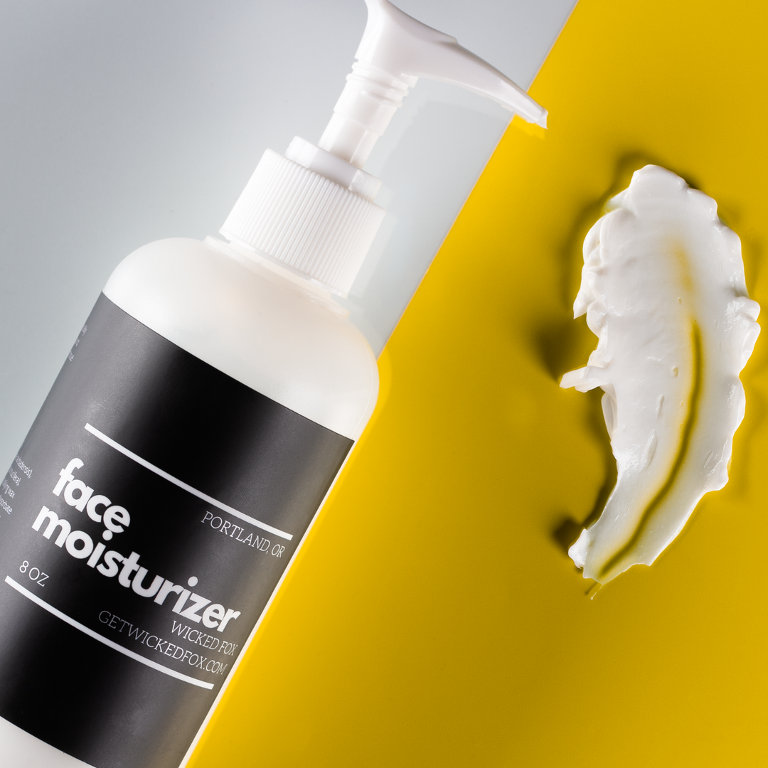 Face Moisturizer Get Wicked Fox Image of the luxurious Face Moisturizer, infused with Organic Hemp Seed Oil. Perfect anti-aging skincare product for radiant and youthful skin, specifically designed for gay men.